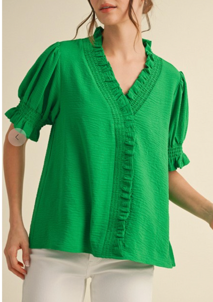 All About You Blouse - Green