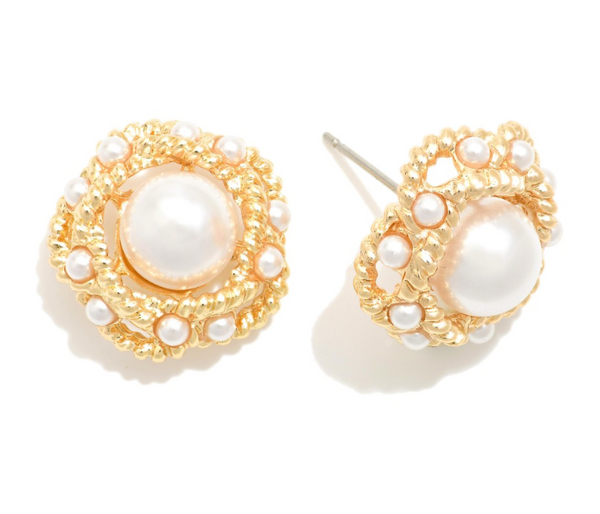 Framed Pearl Studs