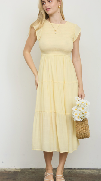 Graceful Moments Dress - Yellow