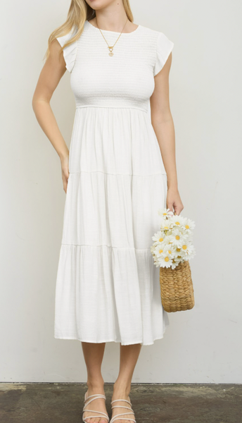 Graceful Moments Dress - White