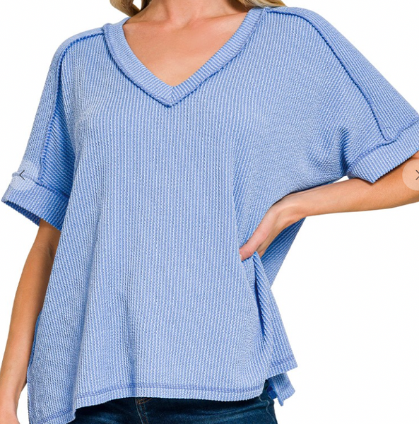 Follow You Anywhere Top - Spring Blue