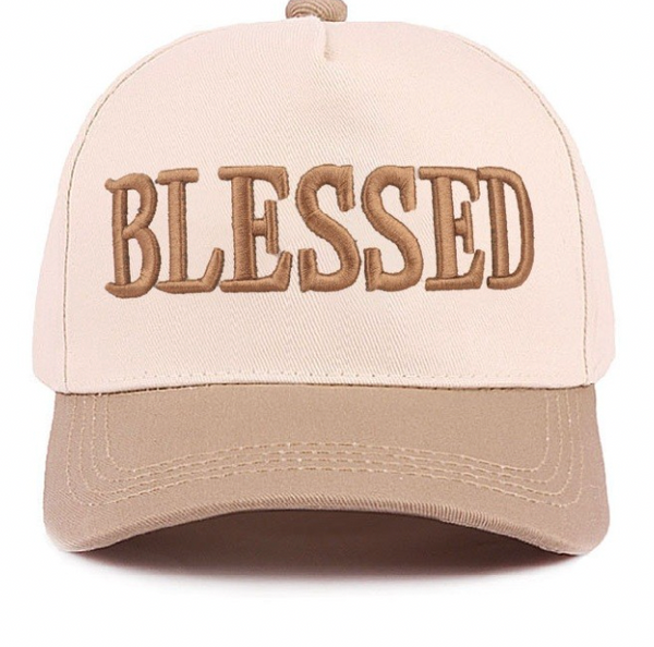 "Blessed" Cap - Ash Mocha