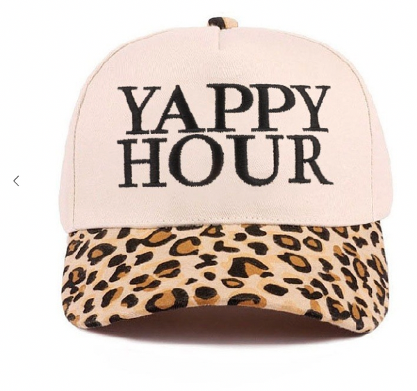 "Yappy Hour" Cap - Cheetah
