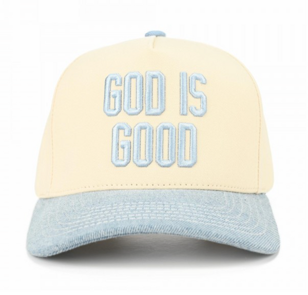 "GOD IS GOOD" Hat - Blue