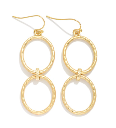 Linked Layer Earrings - Gold