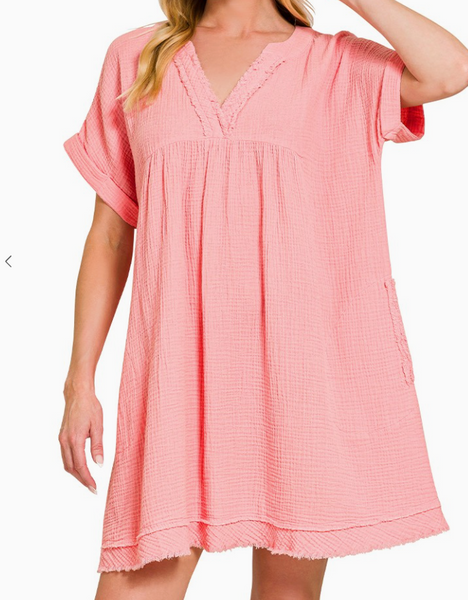 Spring Breeze Dress - Light Pink