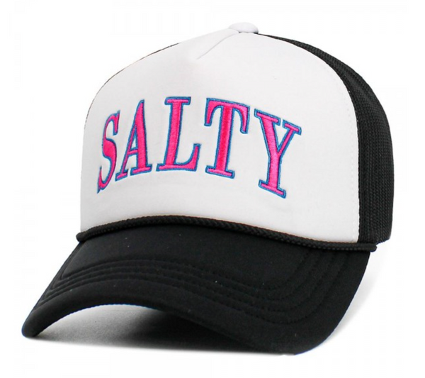 Vintage "SALTY" Trucker Hat - Black