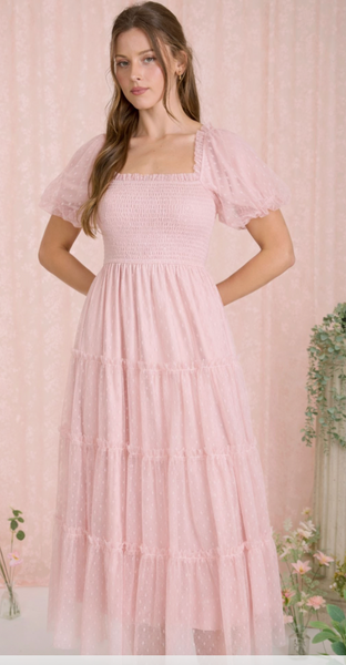 Polka Dot Dream Dress - Pink