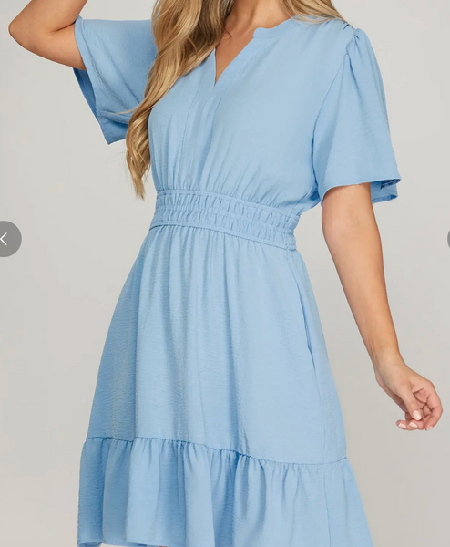Easy Elegance Dress - Blue