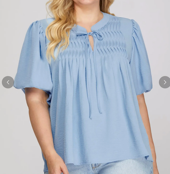 Sweet Moment Top - Blue