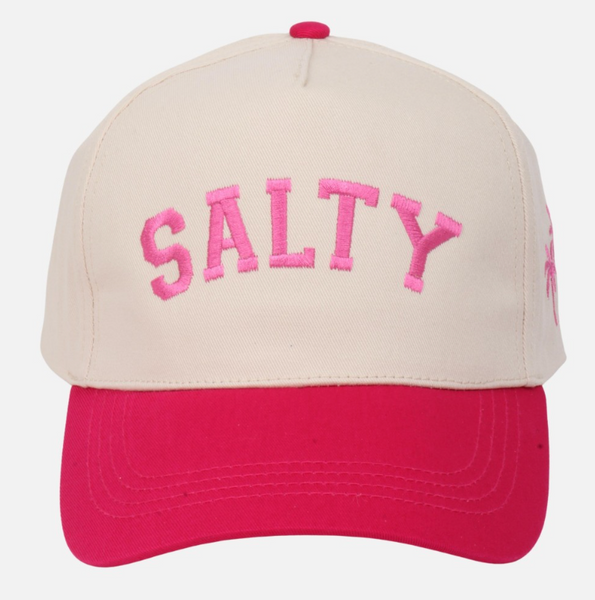 "SALTY" Baseball Cap - Pink