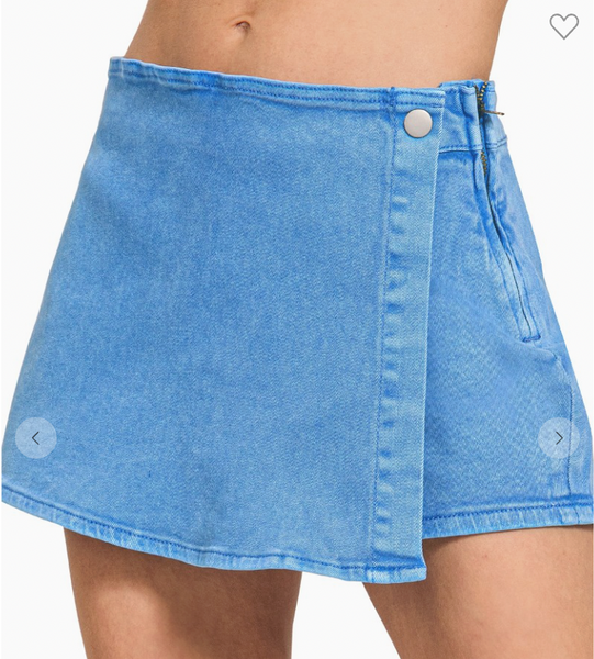Downtown Denim Skort - Blue