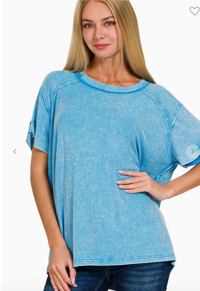 Simple Statement Top - Blue