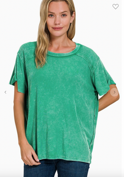Simple Statement Top - Green