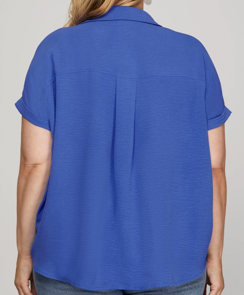 Minimal Mood Blouse - Blue