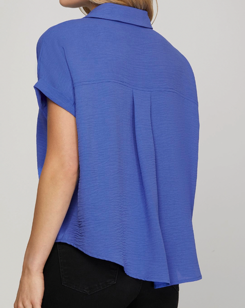 Minimal Mood Blouse - Blue