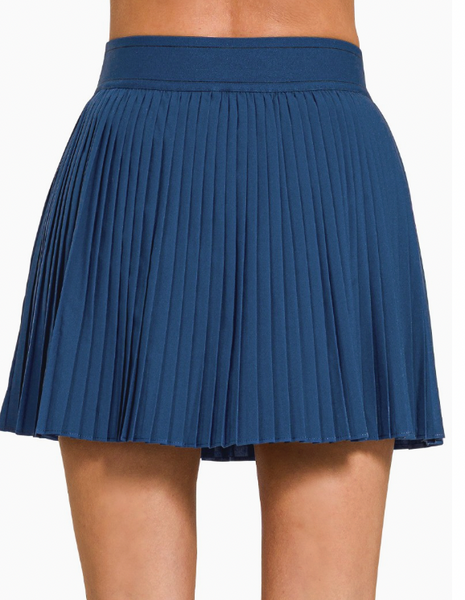 Prep Pleat Skort - Navy