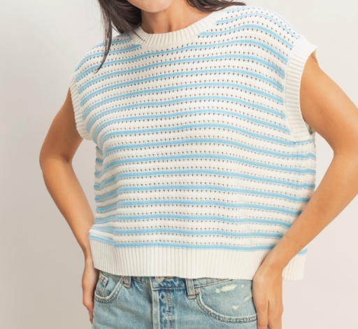 Boardwalk Babe Top - Blue