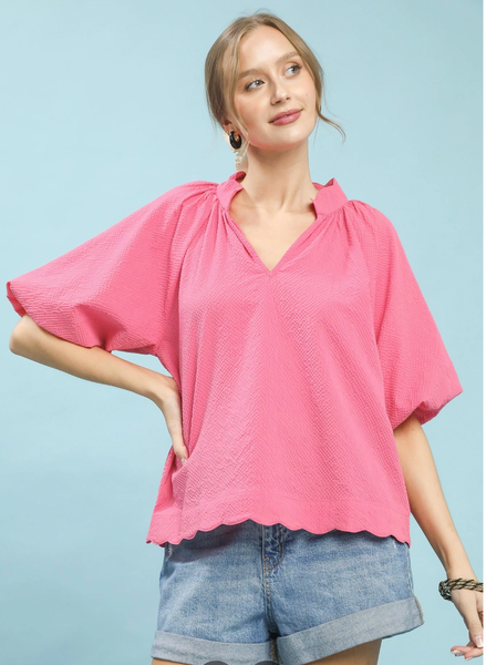 Costal Charm Blouse - Pink