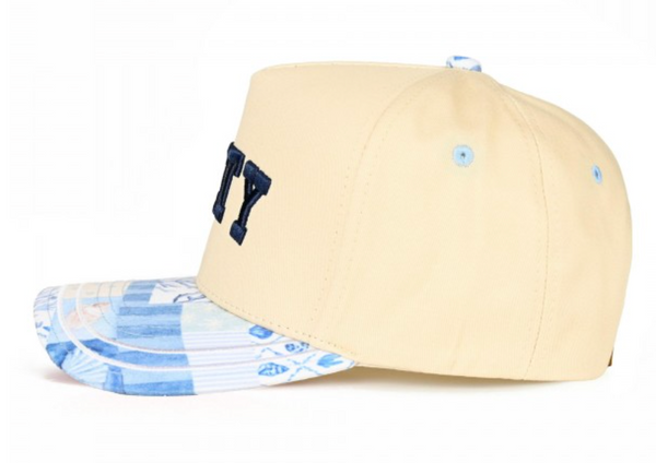 "Salty" Patchwork Baseball Cap - Blue