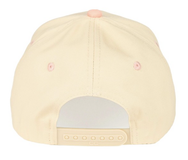 "Beachin" Embroidered Cap - Peach