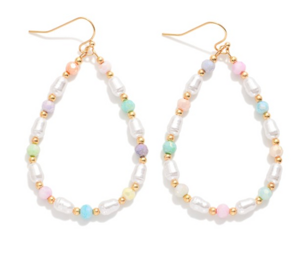 Pearl Perfection Drop Earrings - Multi
