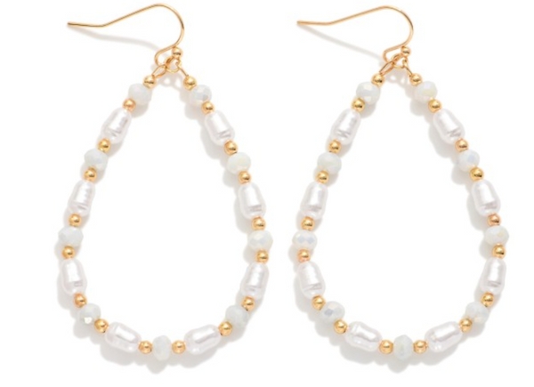 Pearl Perfection Drop Earrings - White