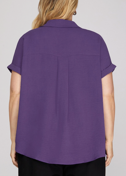 Minimal Mood Blouse - Purple