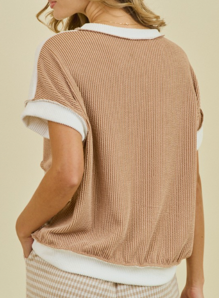 Simple Pleasures Top - Taupe