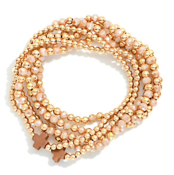 Sacred Spark Bracelet Stack - Brown