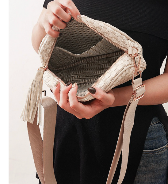 Take It All Bag - Beige Checkered