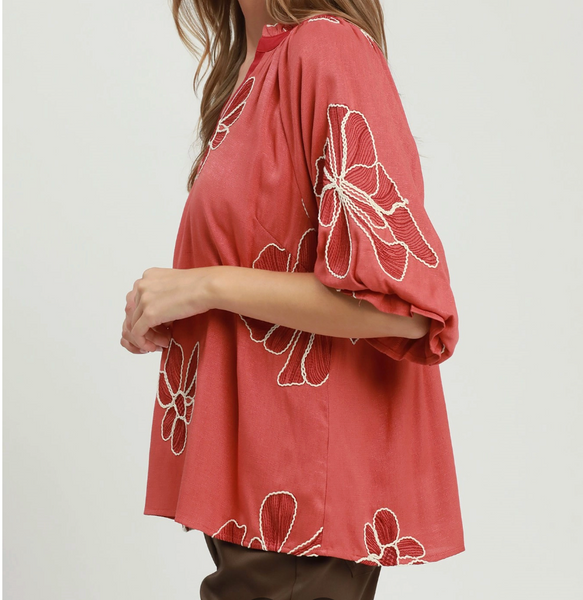 Weekend Favorite Blouse - Rose