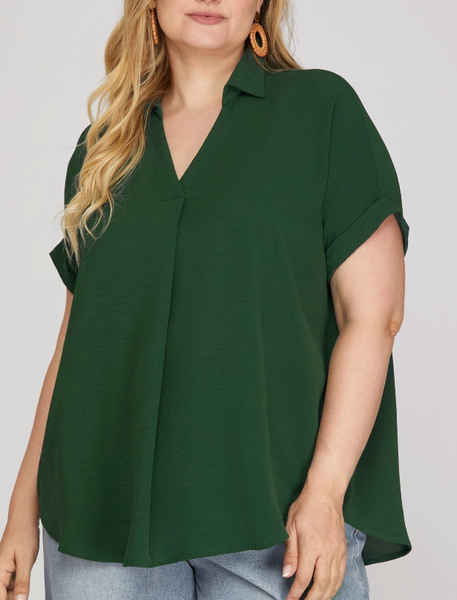 Minimal Mood Blouse - Green