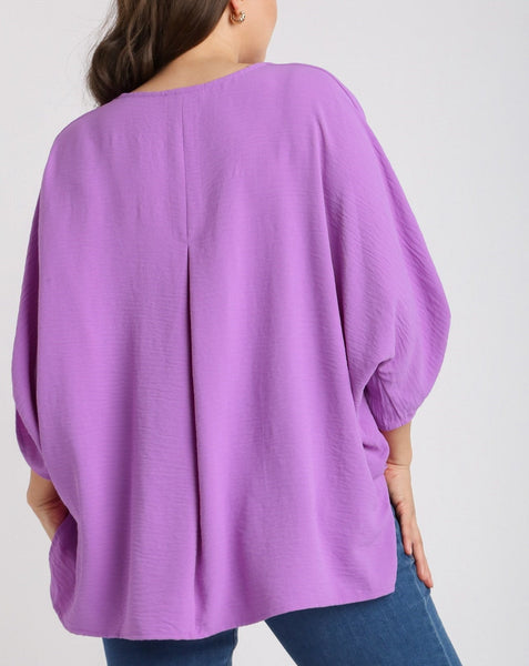 Classic Coastal Blouse - Purple