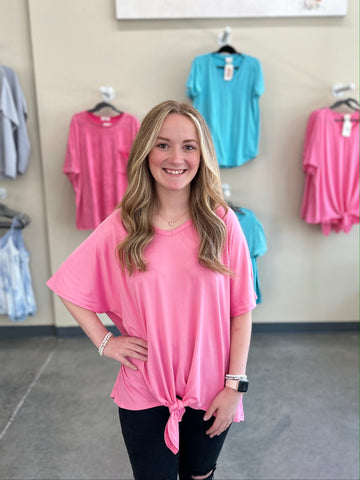 Knot Your Basic Top - Pink
